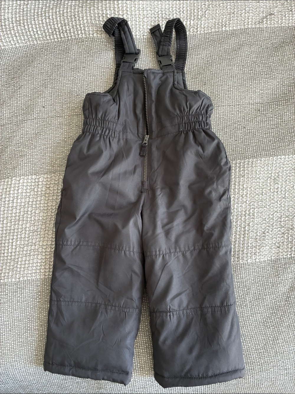Kids Waterproof Snow Bib Overalls - Black